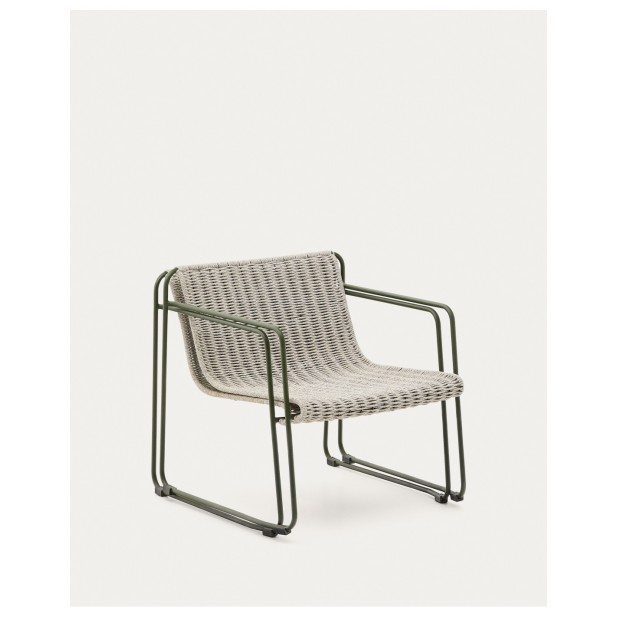 Sillón apilable Maurina de acero...