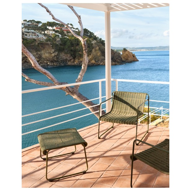 Sillón apilable Maurina de acero...