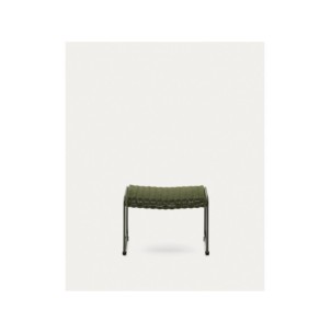 Reposapiés Maurina de acero galvanizado verde y cuerda... 2