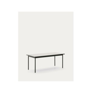 Mesa de exterior Maurina de acero galvanizado verde y...