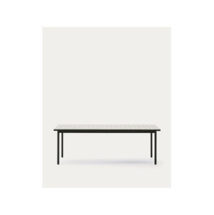 Mesa de exterior Maurina de acero galvanizado verde y... 2