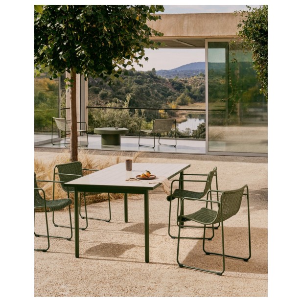 Mesa de exterior Maurina de acero... Mesa de exterior Maurina de acero...