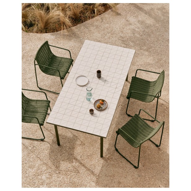 Mesa de exterior Maurina de acero... Mesa de exterior Maurina de acero...