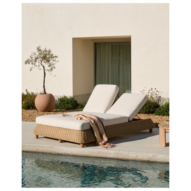 Tumbona doble Meria de ratán...