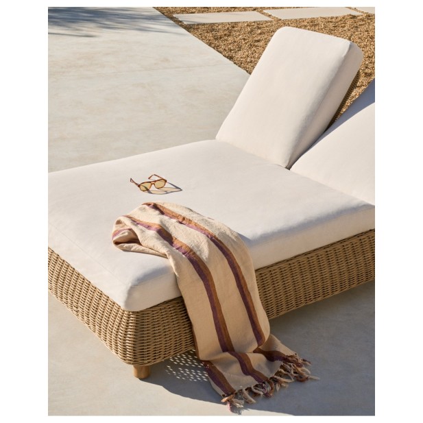 Tumbona doble Meria de ratán...