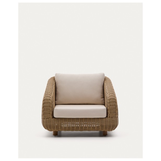 Sillón Meria de ratán sintético y... Sillón Meria de ratán sintético y...