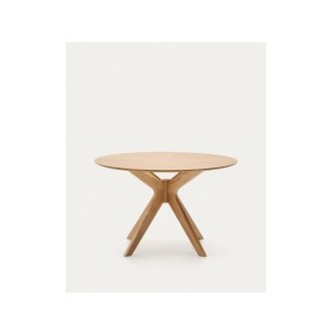 Mesa redonda Naanim de chapa de roble Ø 120 cm - Kave Home