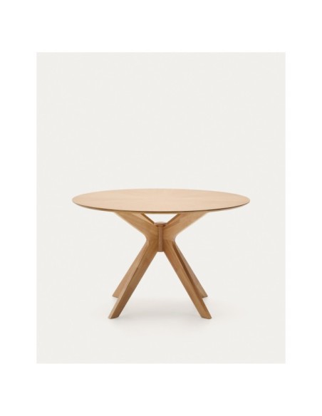 Mesa redonda Naanim de chapa de roble Ø 120 cm - Kave Home