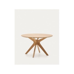 Mesa redonda Naanim de chapa de roble Ø 120 cm - Kave Home 2