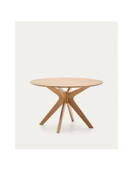 Mesa redonda Naanim de chapa de roble Ø 120 cm - Kave Home