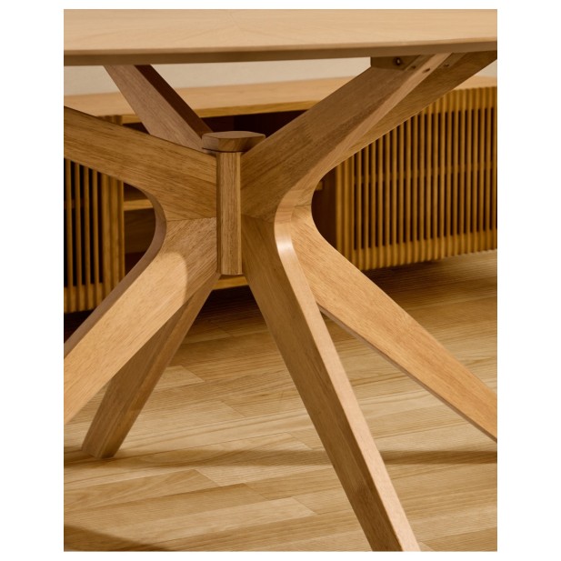 Mesa Naanim de chapa de roble 180 x... Mesa Naanim de chapa de roble 180 x...