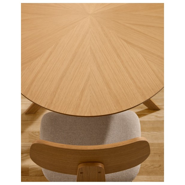 Mesa Naanim de chapa de roble 180 x... Mesa Naanim de chapa de roble 180 x...