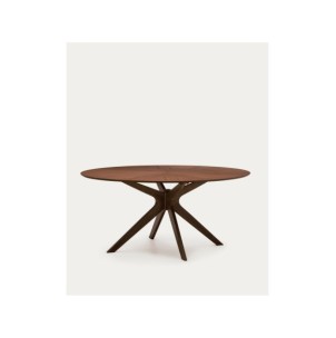 Mesa Naanim de chapa de nogal 180 x 110 cm - Kave Home 2