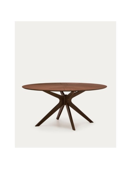 Mesa Naanim de chapa de nogal 180 x 110 cm - Kave Home