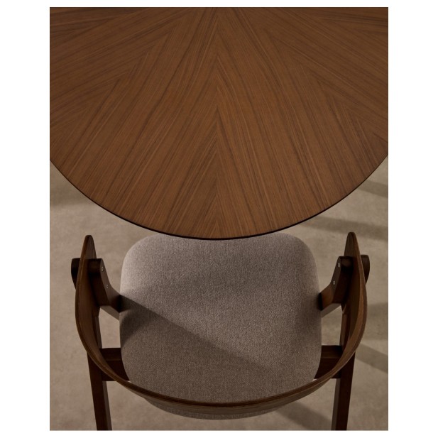 Mesa Naanim de chapa de nogal 180 x... Mesa Naanim de chapa de nogal 180 x...