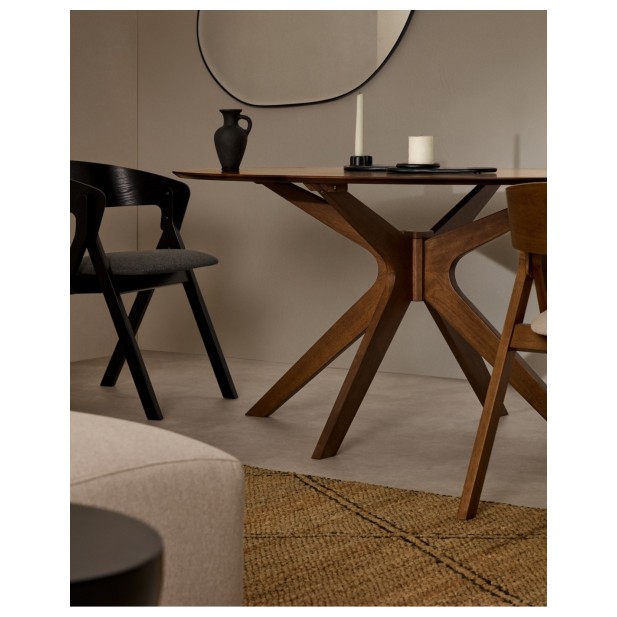 Mesa Naanim de chapa de nogal 180 x... Mesa Naanim de chapa de nogal 180 x...