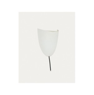 Aplique de pared Nibla de metal efecto arcilla blanca -...