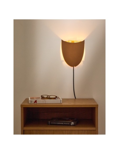 Aplique de pared Nibla de metal efecto terracota - Kave Home