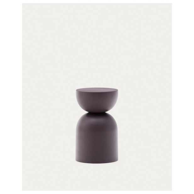 Mesa auxiliar Rachell de metal con acabado pintado morado Ø30,5 cm - Kave Home