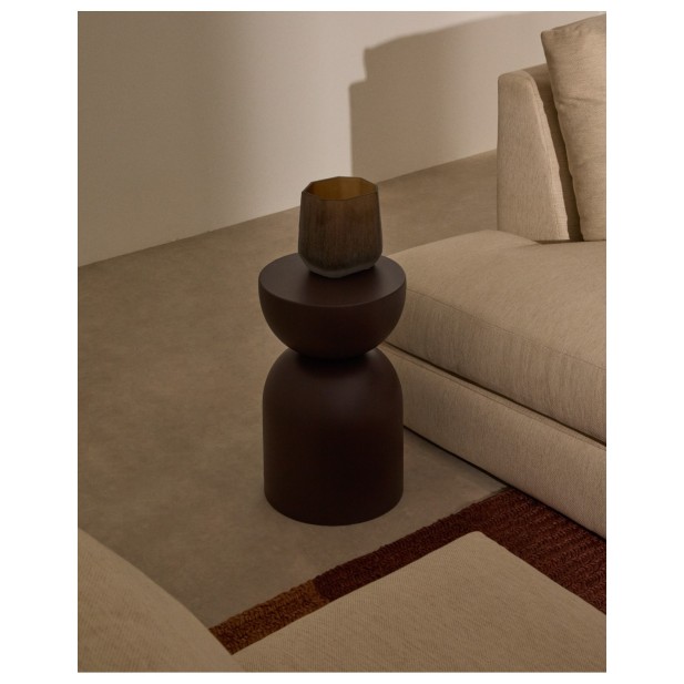 Mesa auxiliar Rachell de metal con... Mesa auxiliar Rachell de metal con...