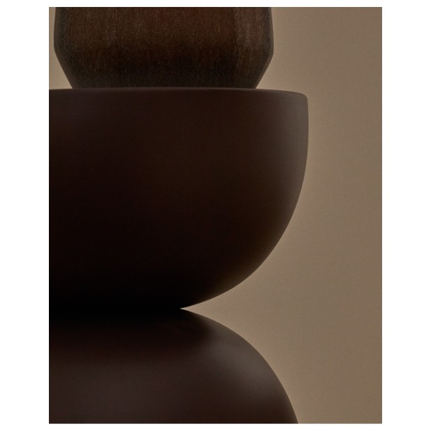 Mesa auxiliar Rachell de metal con... Mesa auxiliar Rachell de metal con...