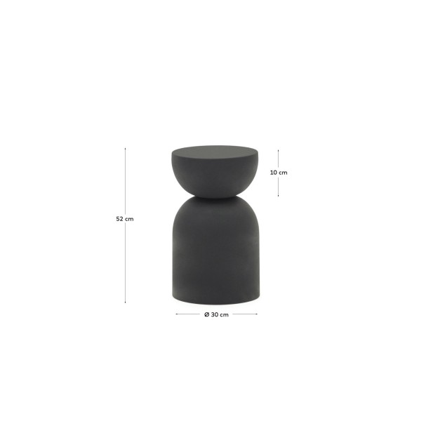 Mesa auxiliar Rachell de metal con... Mesa auxiliar Rachell de metal con...