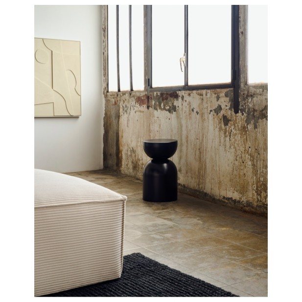 Mesa auxiliar Rachell de metal con... Mesa auxiliar Rachell de metal con...