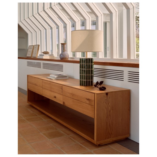 Lámpara de mesa Rue de cerámica verde... Lámpara de mesa Rue de cerámica verde...