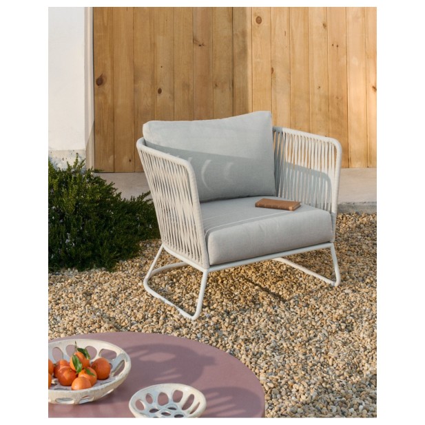 Butaca de exterior Saconca de cuerda...