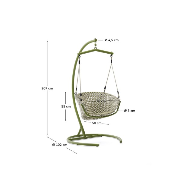 Sillón colgante con pie Saliga de...