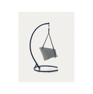 Sillón colgante con pie Saliga de aluminio y ratán... 2