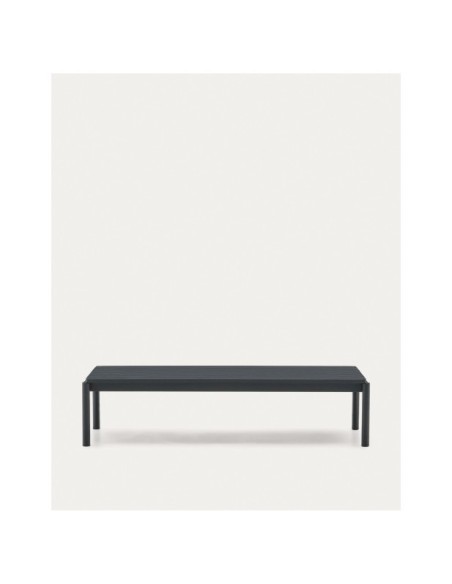 Mesa de centro Sorells de aluminio gris 63 x 144,6 cm - Kave Home