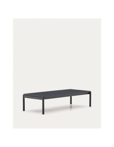 Mesa de centro Sorells de aluminio gris 63 x 144,6 cm - Kave Home
