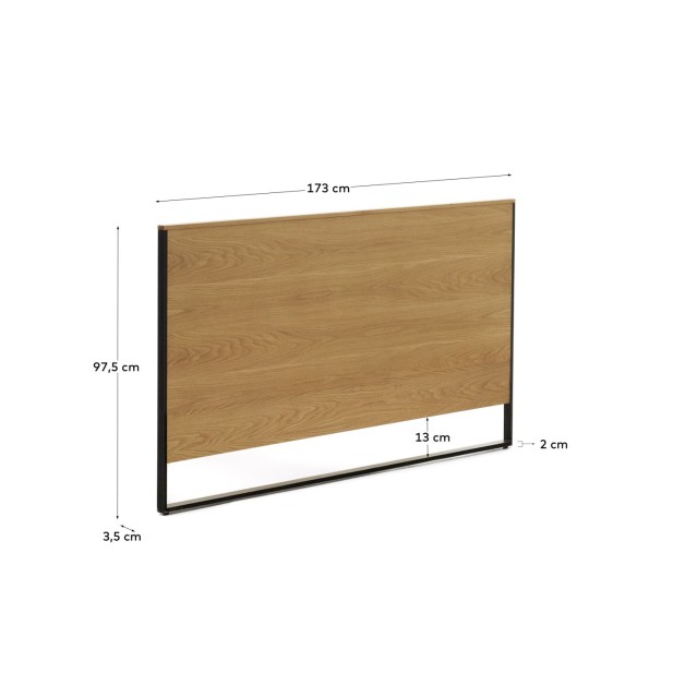 Cabecero Taiana de chapa de roble y... Cabecero Taiana de chapa de roble y...