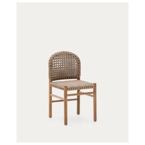 Silla de exterior Tavira de madera maciza de teca - Kave Home