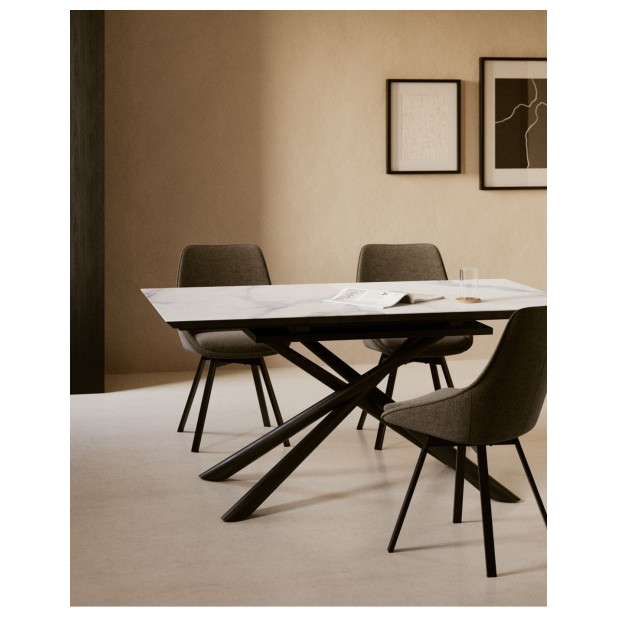 Mesa extensible Theone porcelánico... Mesa extensible Theone porcelánico...