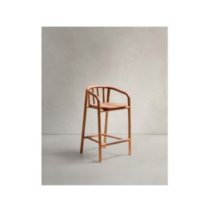 Taburete de exterior Turqueta de madera maciza de teca...