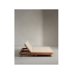 Tumbona doble Turqueta de madera maciza de teca FSC 100%... 2