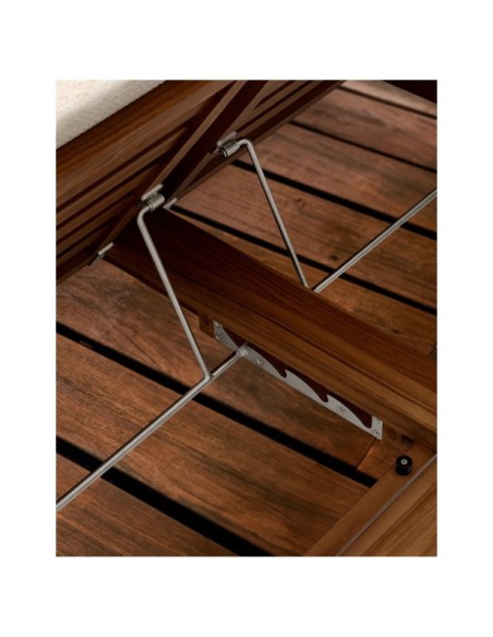 Tumbona doble Turqueta de madera maciza de teca FSC 100% - Kave Home