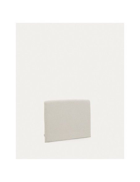 Cabecero desenfundable Valma de chenilla perla para cama de 90 x 200 cm - Kave Home