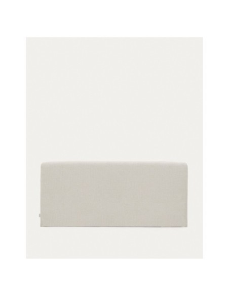 Cabecero desenfundable Valma de chenilla perla para cama de 160 x 200 cm - Kave Home