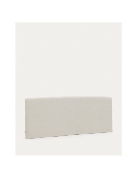 Cabecero desenfundable Valma de chenilla perla para cama de 160 x 200 cm - Kave Home