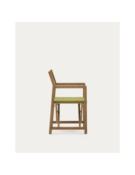 Silla plegable de exterior Vilara verde de madera maciza de acacia FSC 100% - Kave Home