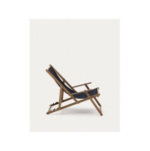 Hamaca plegable de exterior Vilara negro de madera maciza... 2