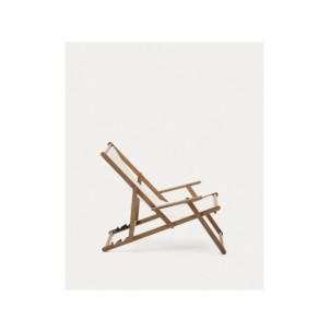 Hamaca plegable de exterior Vilara blanco de madera... 2