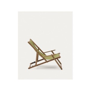 Hamaca plegable de exterior Vilara verde de madera maciza... 2