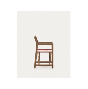 Silla plegable de exterior Vilara rayas granate y beige... 2