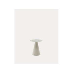 Mesa auxiliar Wilshire cristal templado glaseado y acero...