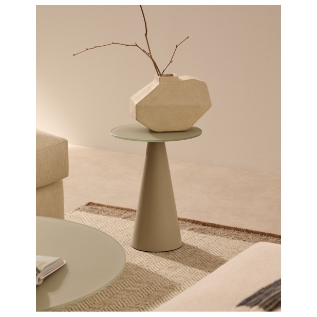 Mesa auxiliar Wilshire cristal... Mesa auxiliar Wilshire cristal...