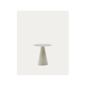 Mesa auxiliar Wilshire cristal templado glaseado y acero...